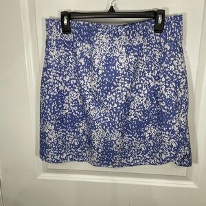 Stylish Blue and White Women's Skort Size Large CB-BB